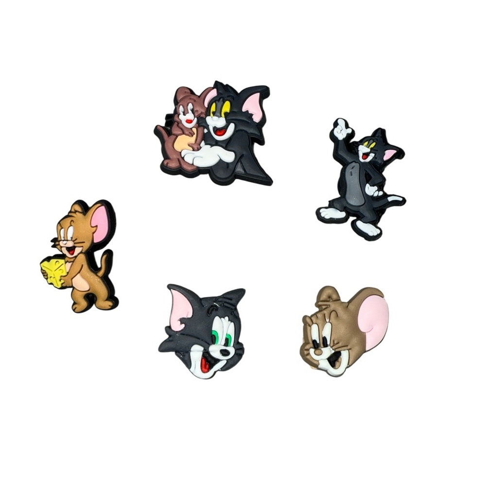 Tom and Jerry Cartoon Croc Charms